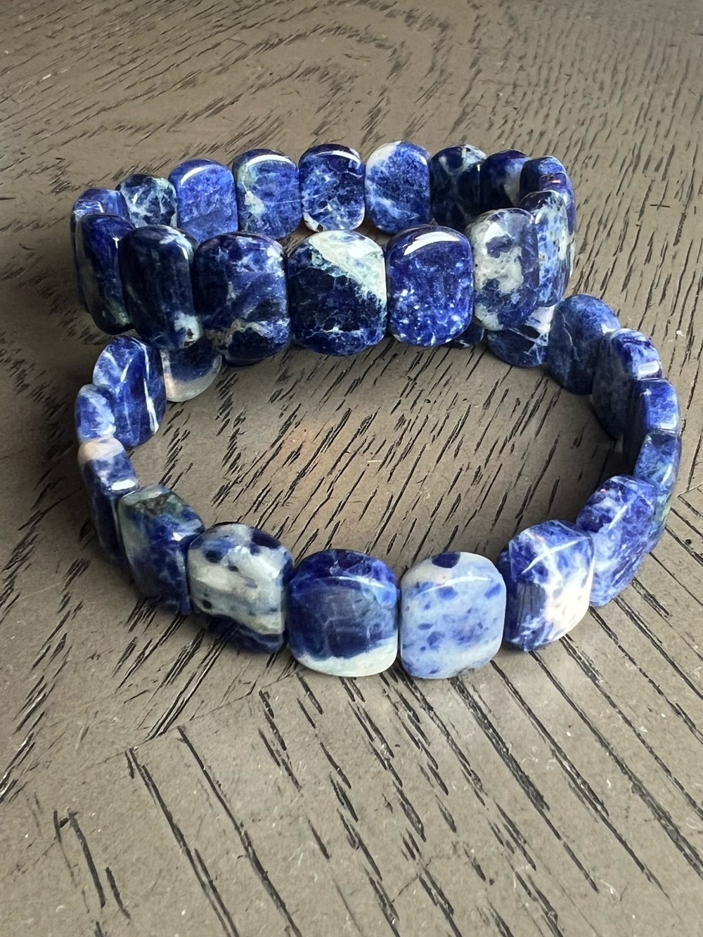 Sodalite soft bangle SIZE 7.5’ ( ONE )